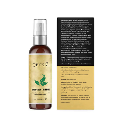 60ml 순수 자연 비건 헤어 성장 세럼 건강한 강한 머리카락을 키우는 데 도움이됩니다