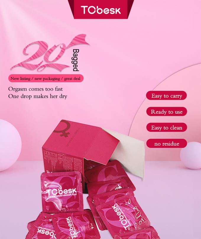 OEM/ODM 신체 안전 윤활료 휴대용 박스 여성 개인 윤활료 0
