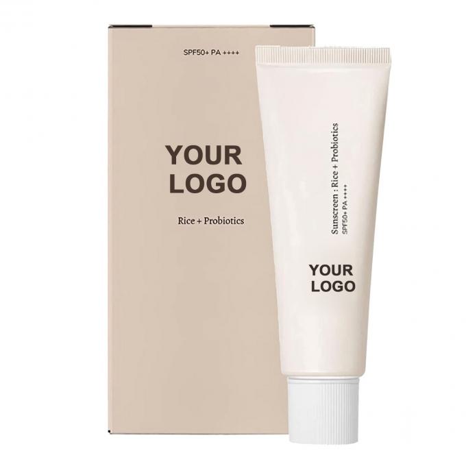 성별 여성 프로바이오틱스 자외선 차단제 SPF 50 얼굴 몸용 자외선 차단제 사용자 지정 라벨 1