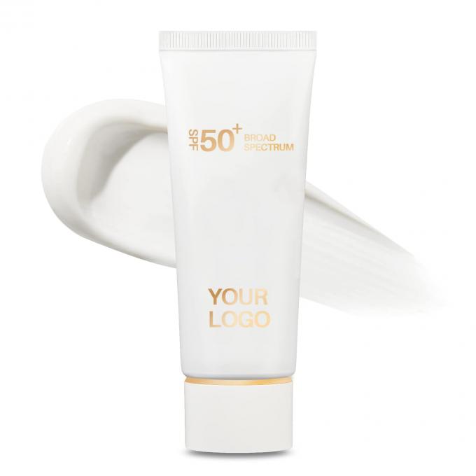 SPF 50 남성용 자외선 차단제 광대 스펙트럼 UVA/UVB 보호 가볍고 흰색 가루가 없다 0