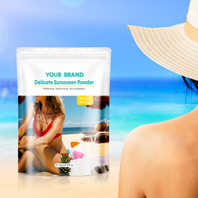 파우더 자외선 차단제 SPF 건조 자외선 차단제 미네랄 파우더 UVA 및 UVB SPF 2