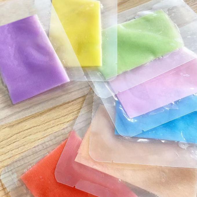 유니섹스 피부를 수분화하고 밝히는 다채색 히알루론산 얼굴 마스크 0