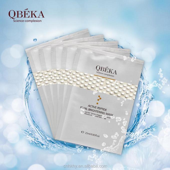 QBEKA 액티브 펩타이드 진주 화이트닝 화이트닝 마스크 5개/박스 5