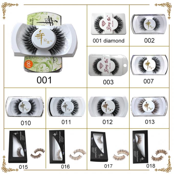 10mm-15mm 천연 긴 가짜 안구 5 쌍 합성 색발 확장 3